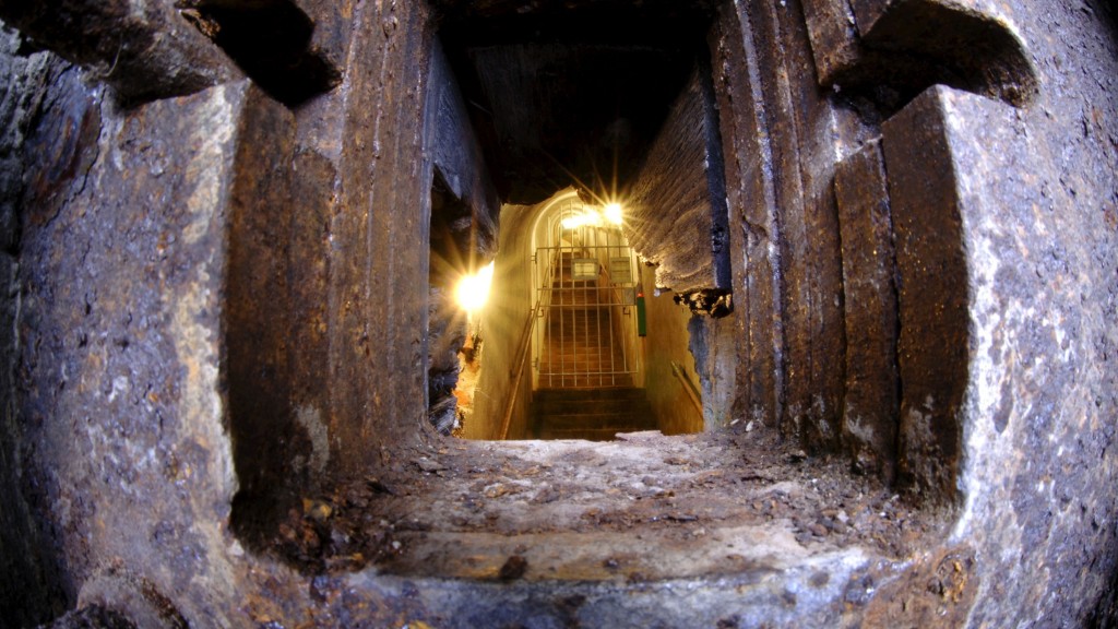 Blick in einen Bunker im Obersalzberg (Foto: dpa)