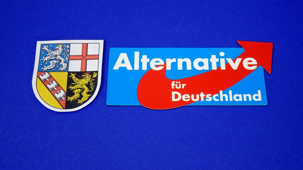 AfD Logo mit Saarlandwappen (Foto: IMAGO / Steinach)