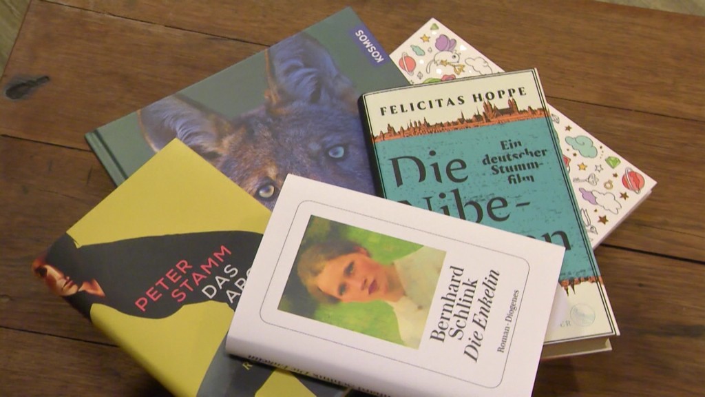 AusLese von weihnachtlichen Büchern.