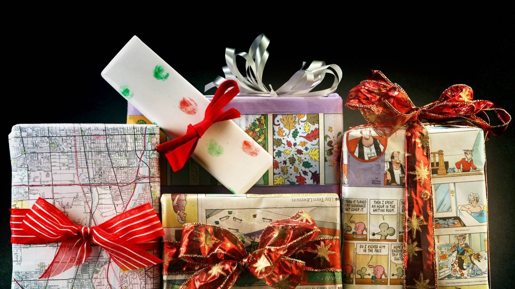 Verpackte Weihnachtsgeschenke
