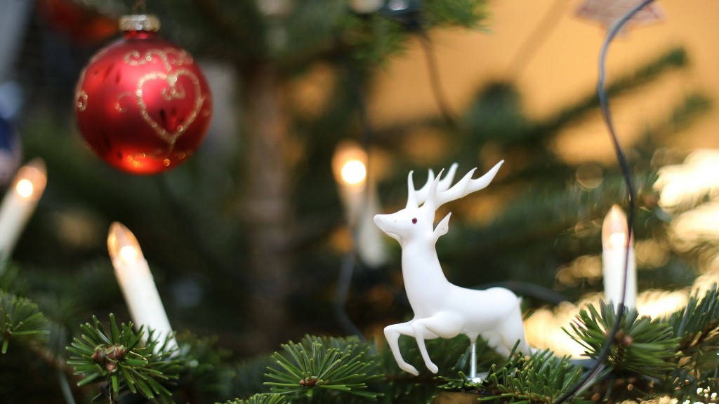 Ein geschmückter Weihnachtsbaum