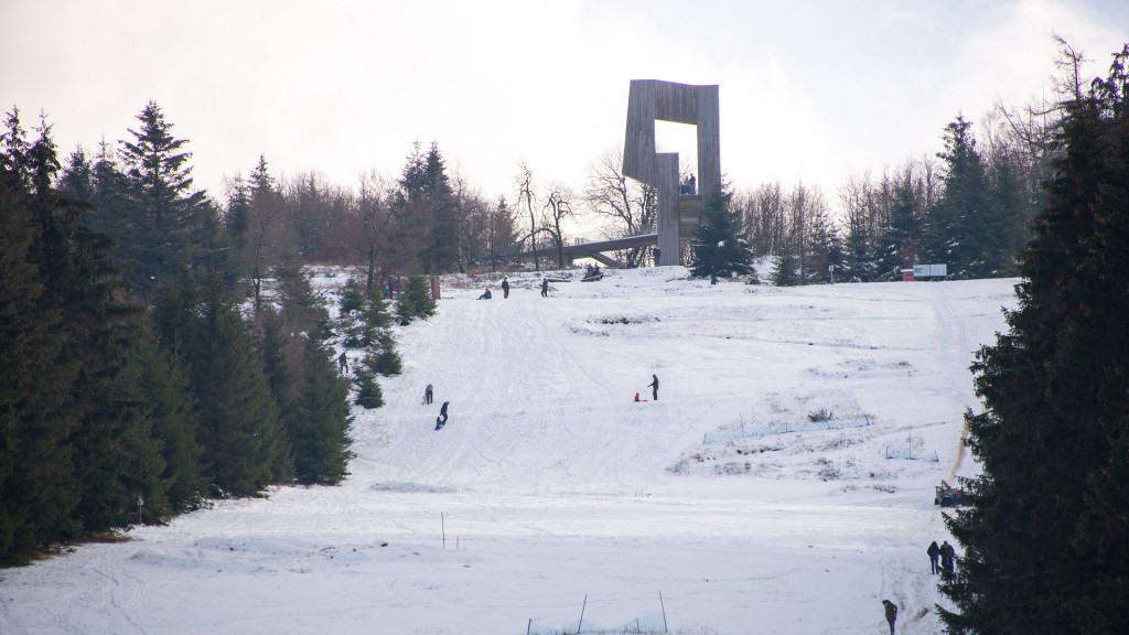 Schnee auf dem Erbeskopf