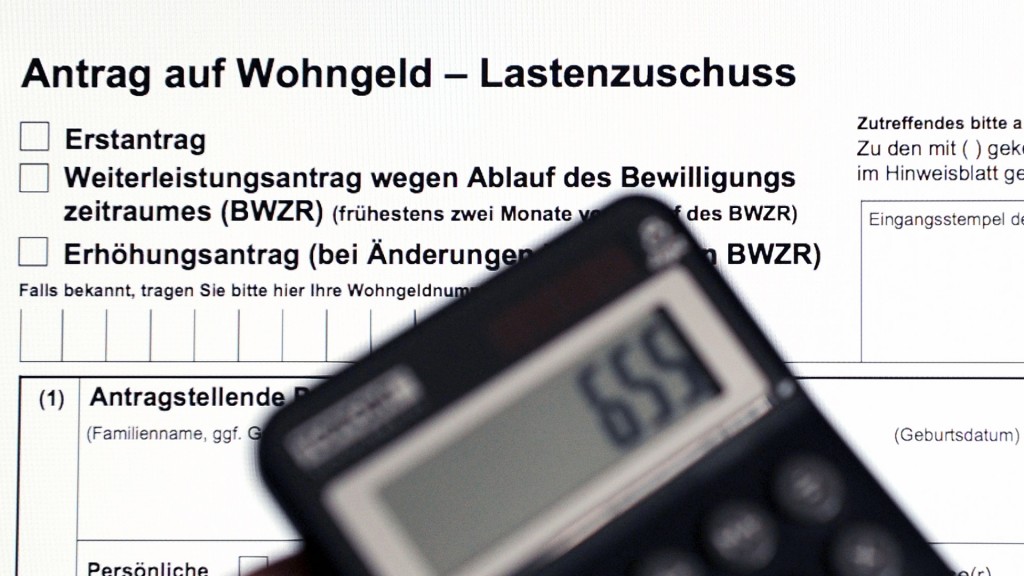 Foto: Wohngeldantrag