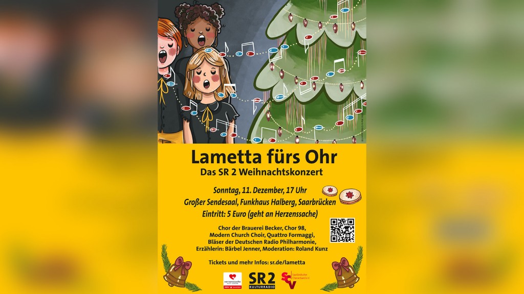 Plakat für das SR 2 Weihnachtskonzert
