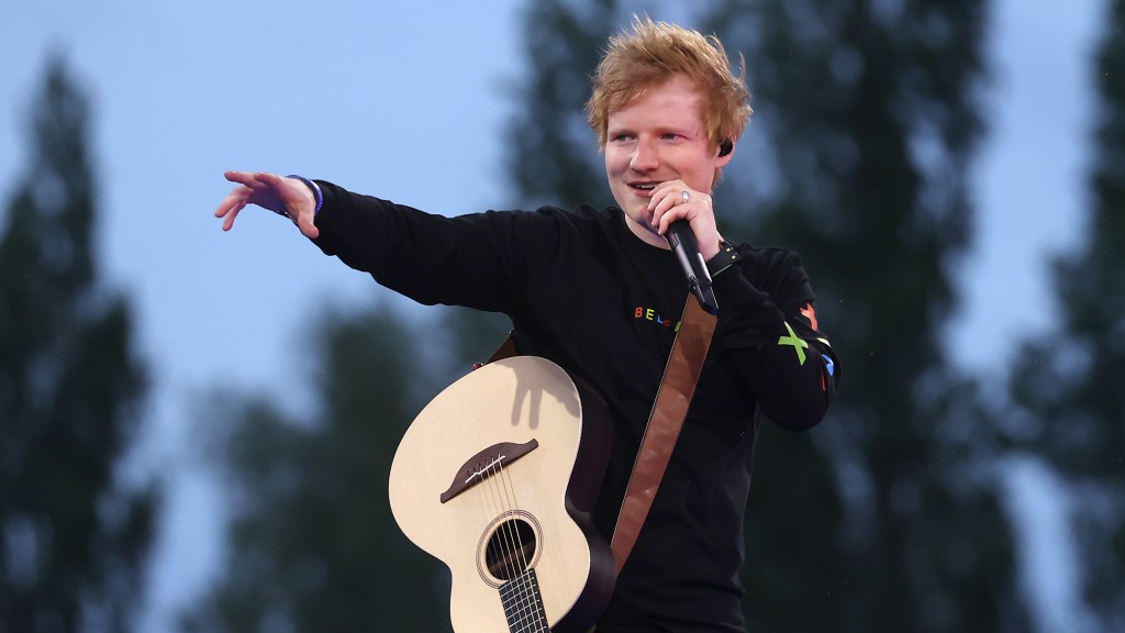 Ed Sheeran bei einem Auftritt