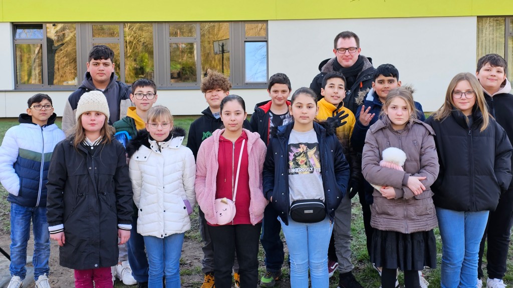 Die Klasse 5b der Albert Schweitzer Gemeinschaftsschule in Spiesen-Elversberg