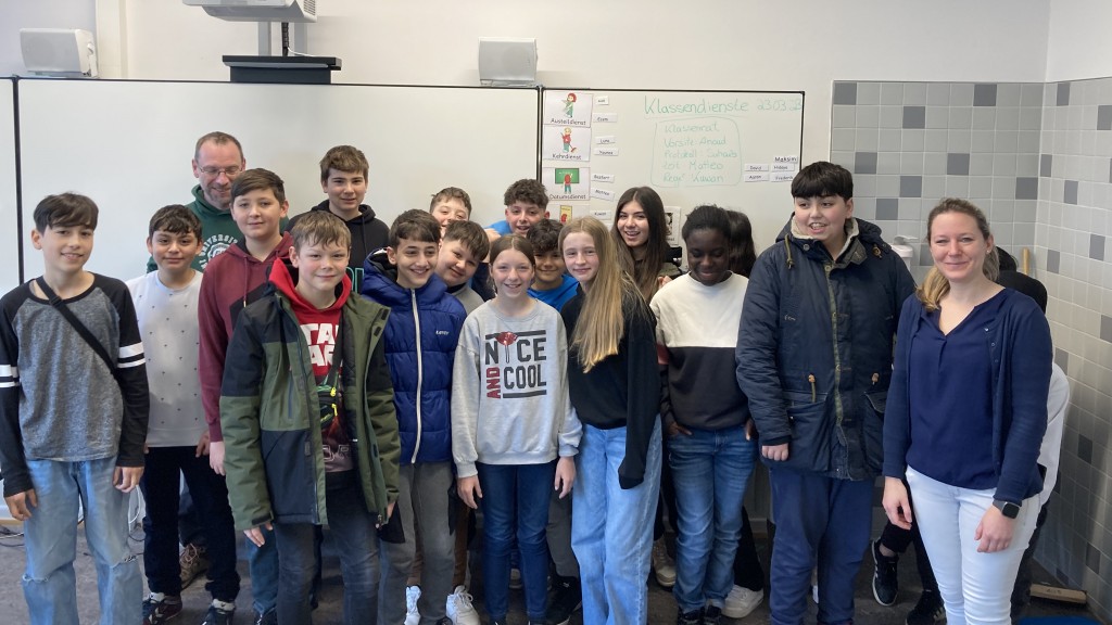Die Klasse 6c der Leonardo-da-Vinci Gemeinschaftsschule in Riegelsberg
