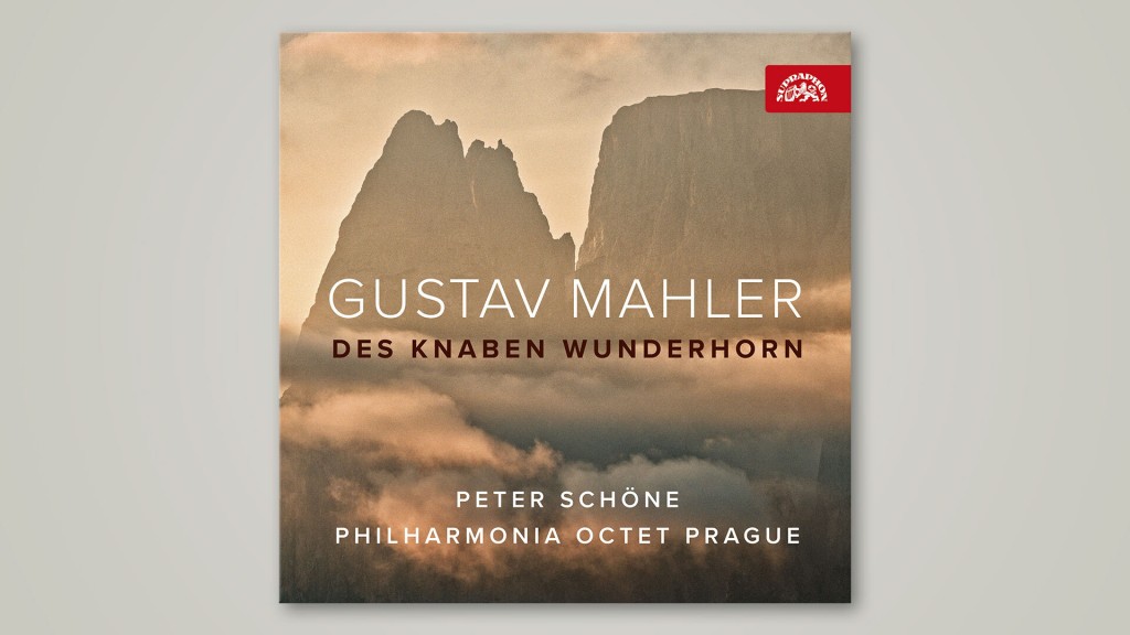 CD-Cover: Peter Schöne und das Philharmonia Octet Prague – Des Knaben Wunderhorn von Gustav Mahler