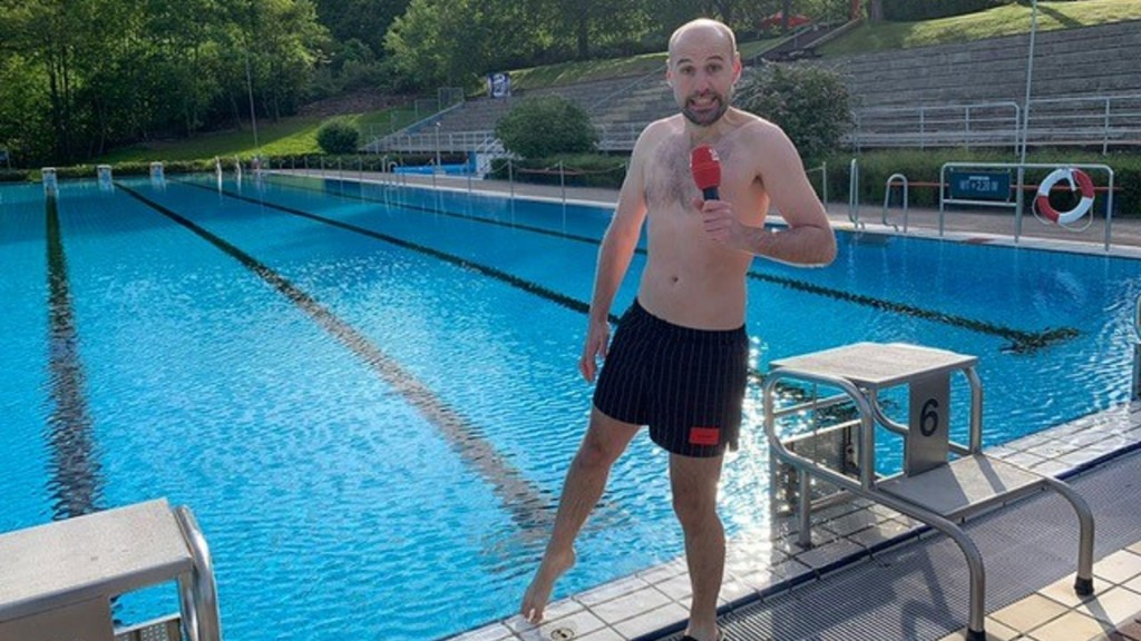 Marc-André Kruppa im Schwimmbad