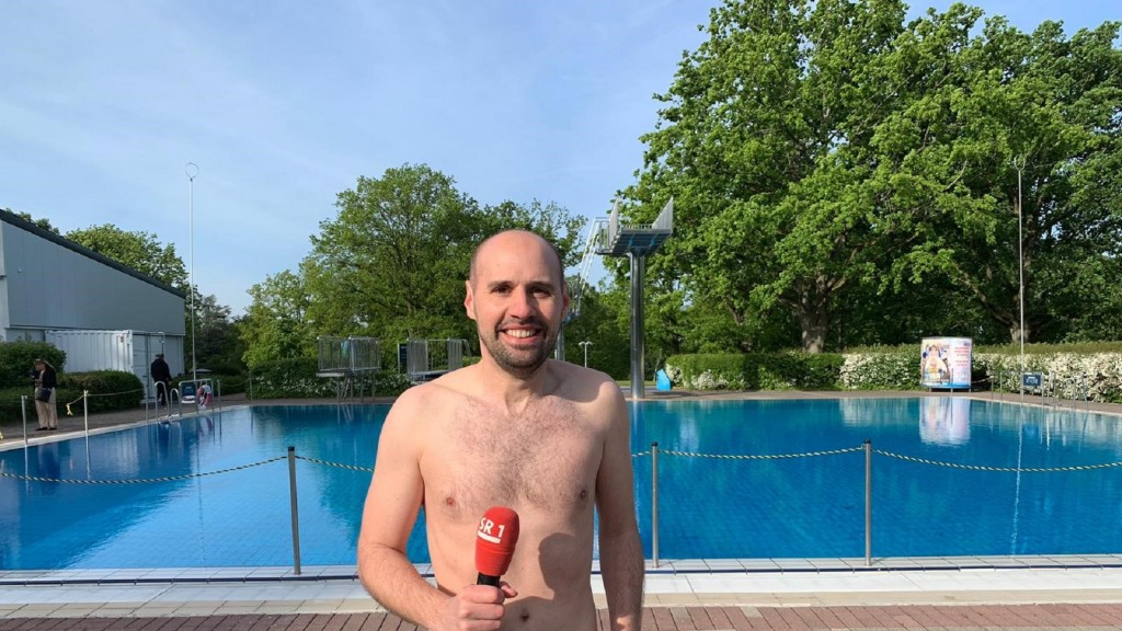 Marc-André Kruppa im Freibad