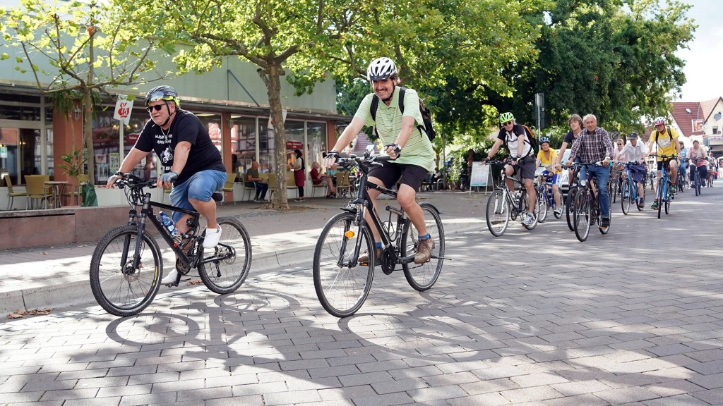 Fahrradfahren in der Stadt