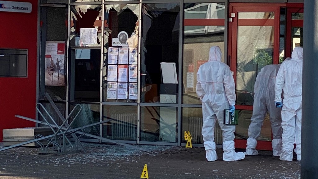 Gesprengte Sparkassen Filiale in Rehlingen