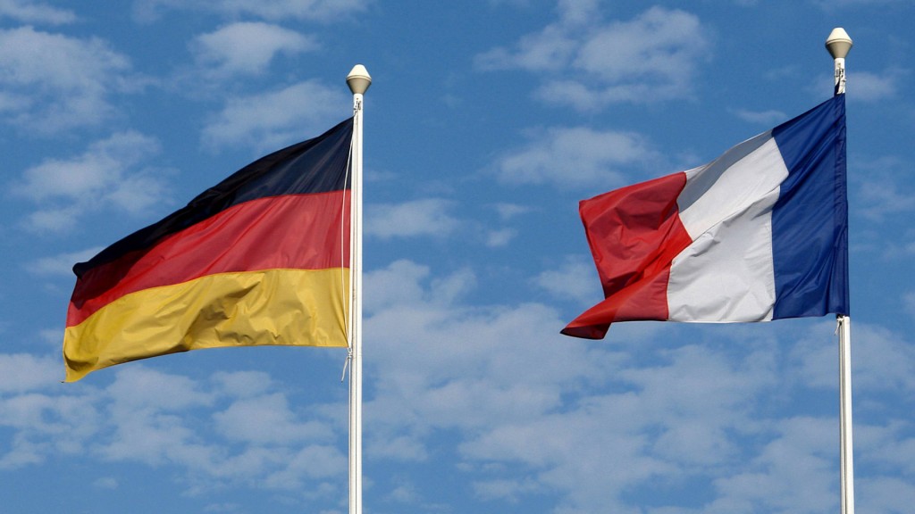 Flaggen Deutschland und Frankreich
