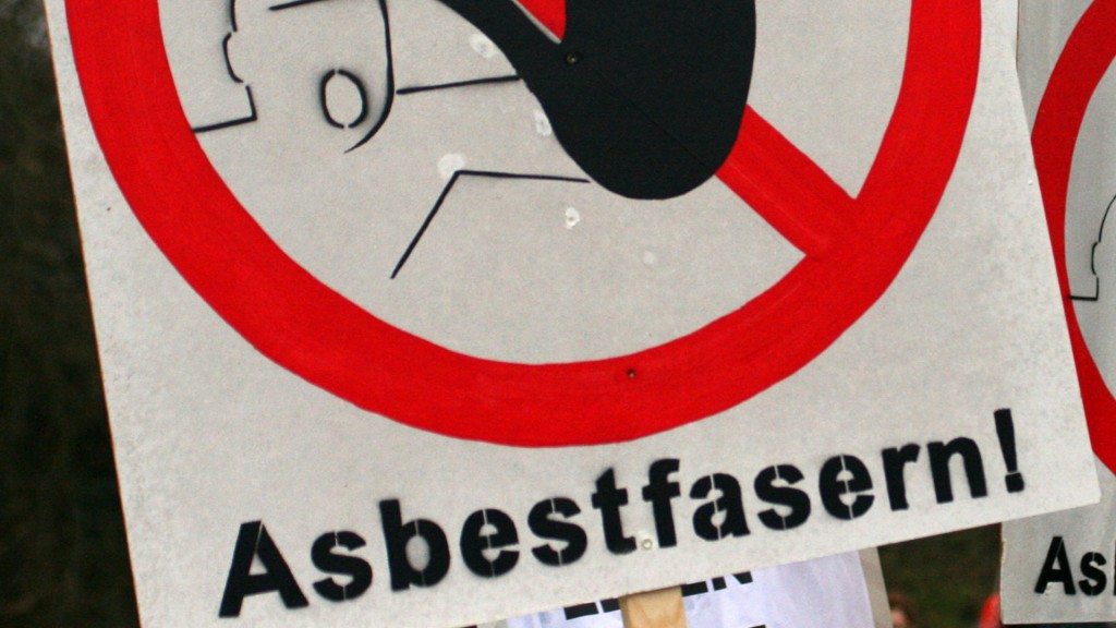 Warnschild Asbest 