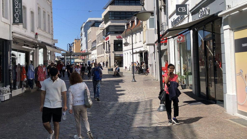 Fußgängerzone am Eingang St. Johanner Markt