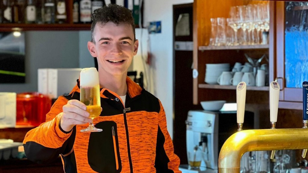 Christopher Engel in seinem Bistro in Ommersheim.