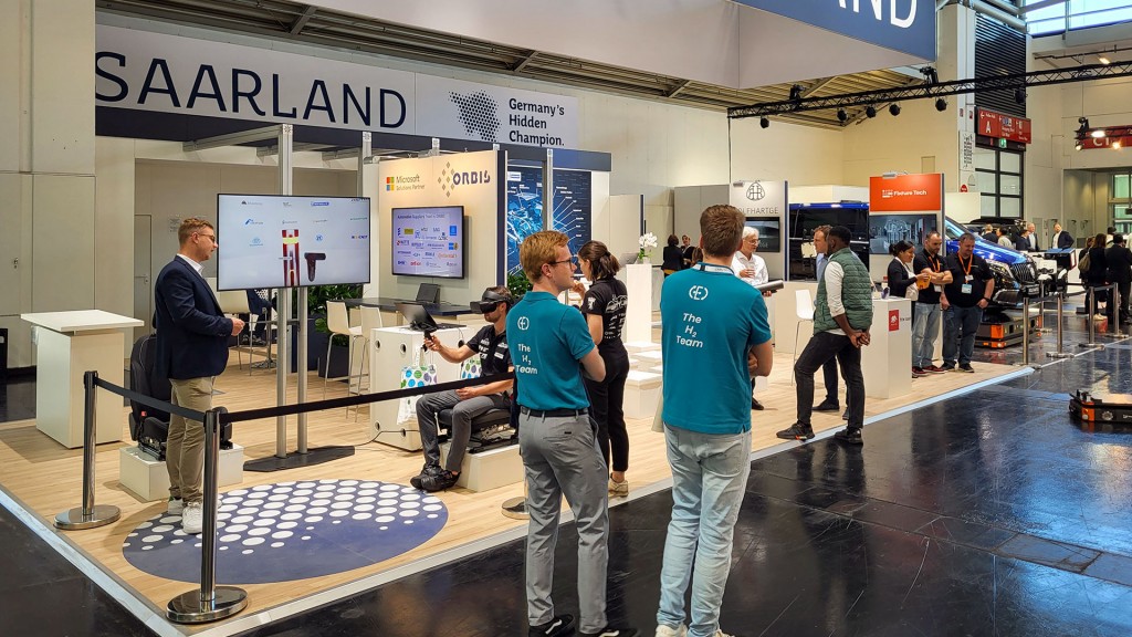 Saarländischer Gemeinschaftsstand auf der IAA 2023 in München