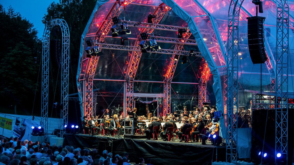 Bühne von Klassik am See während dem Konzert