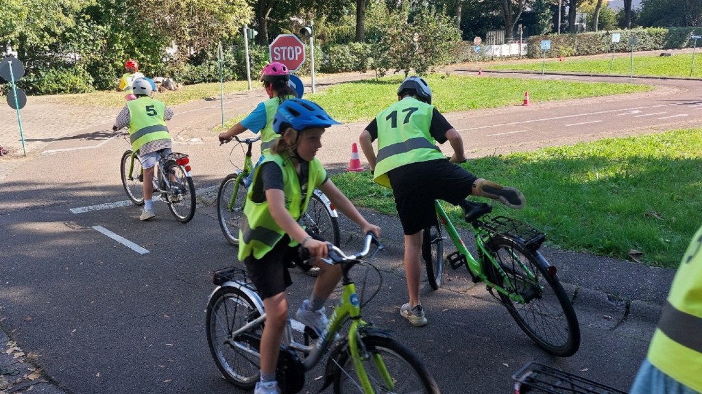 Radfahrtraining in der Jugendverkehrsschule