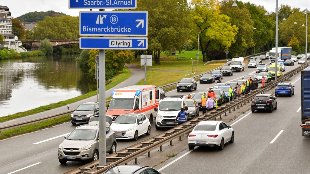 Massenkarambolage A620 in Saarbrücken