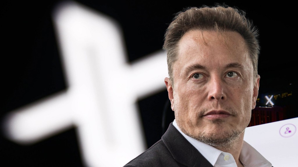 Collage: Elon Musk und das X-Logo (ehemals Twitter)