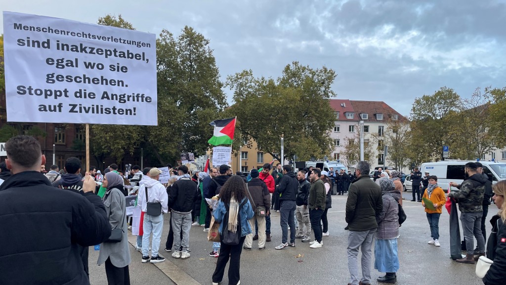 Foto: Die pro-Palästina-Demo in Saarbrücken