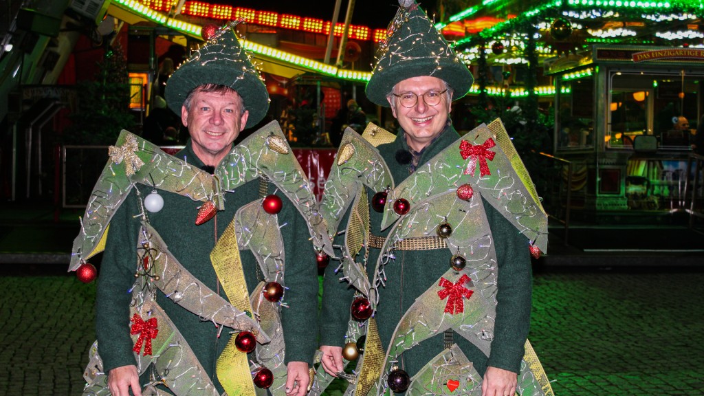 Tannenschilling und Tannenfriemel auf dem Saarbrücker Weihnachtsmarkt