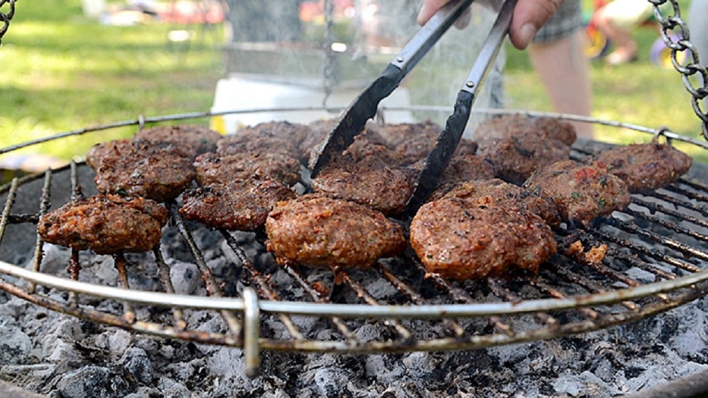 Schwenker mit Grillfleisch