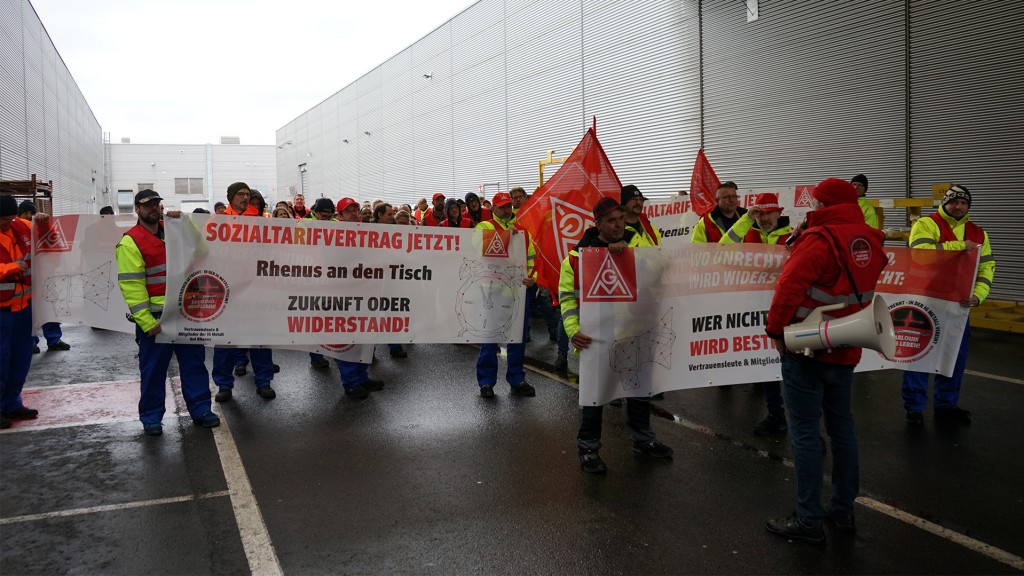 Demo bei Rhenus