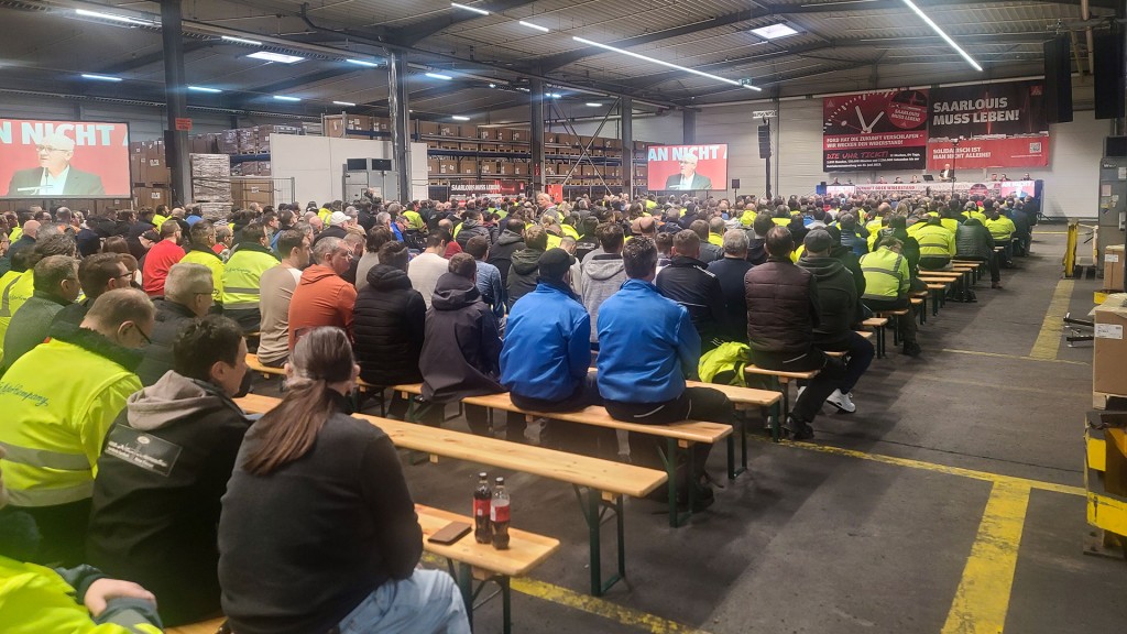 Betriebsversammlung bei Ford in Saarlouis