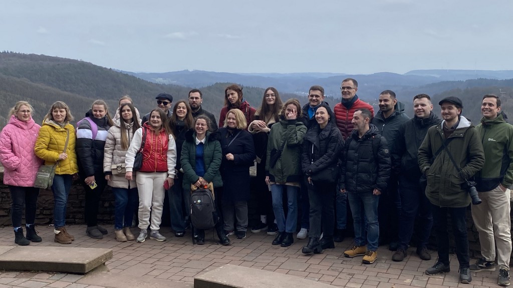 Ukrainische Journalistinnen und Journalisten im Saarland