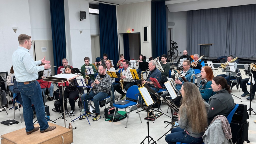 Probe des Musikvereins Rentrisch