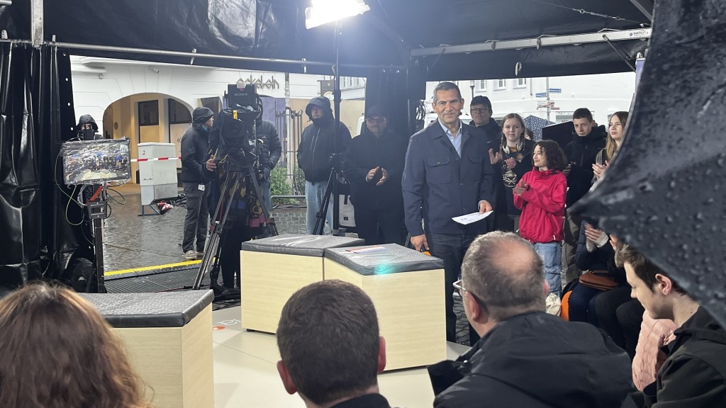 Das Morgenmagazin in Saarbrücken auf dem St. Johanner Markt