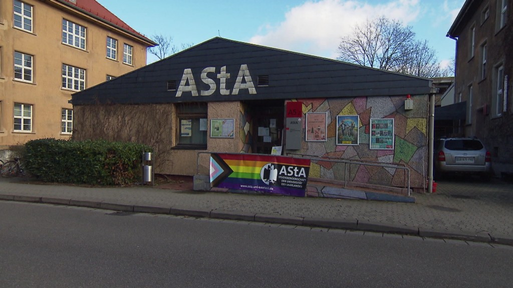 Das Gebäude des AStA an der Uni Saarbrücken