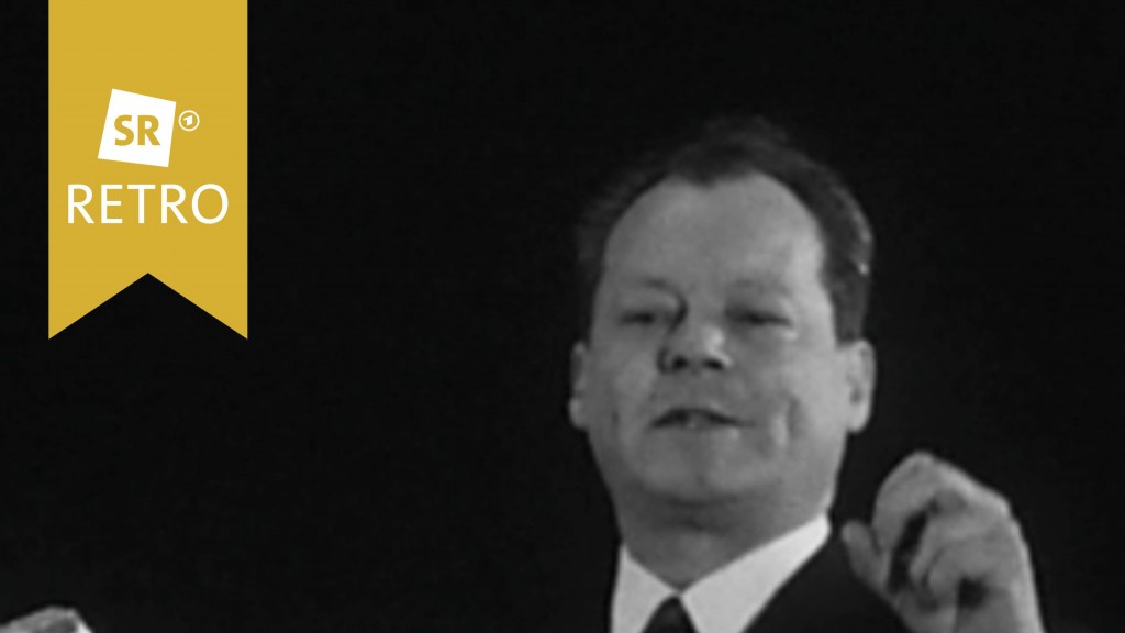 Willy Brandt am Rednerpult