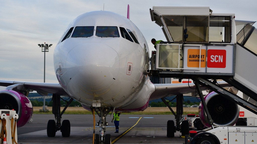 Flugzeug am Saarbrücker Flughafen 