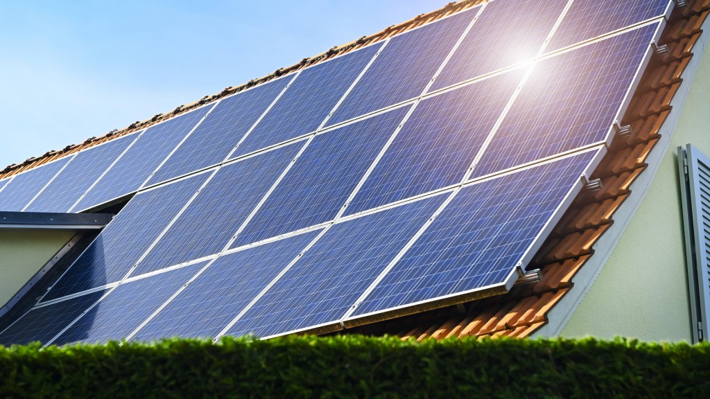 Photovoltaik-Anlage auf einem Hausdach