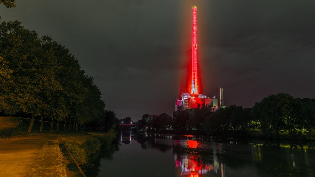 Lichtillumination Kraftwerk Römerbrücke