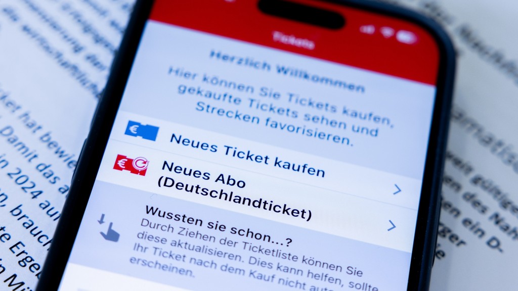 Deutschlandticket in einer App