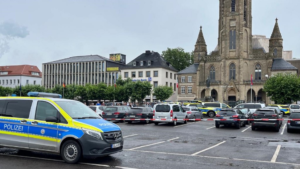 Polizeieinsatz in Saarlouis, Großer Markt