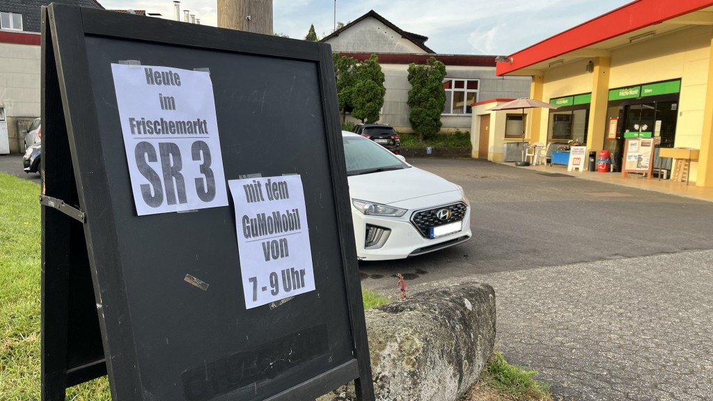 Hinweisschild zum SR 3 Besuch