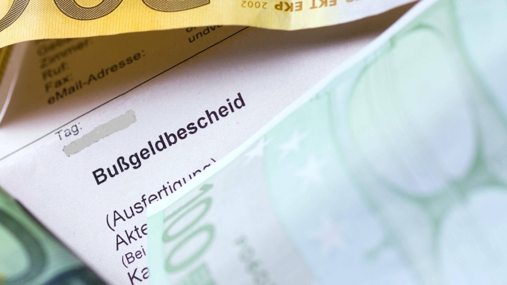 Bußgeldbescheid