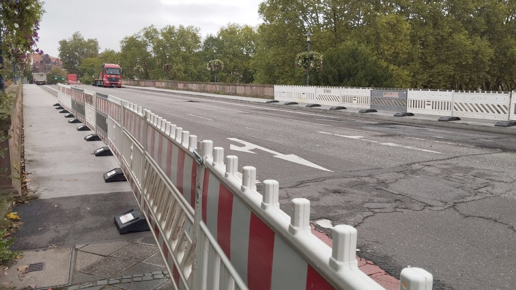 Bauarbeiten Saarbrücker Bismarckbrücke