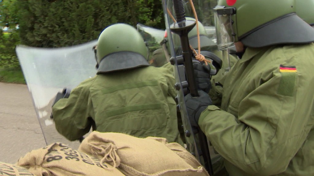 Bundeswehrsoldaten bei einer Übung