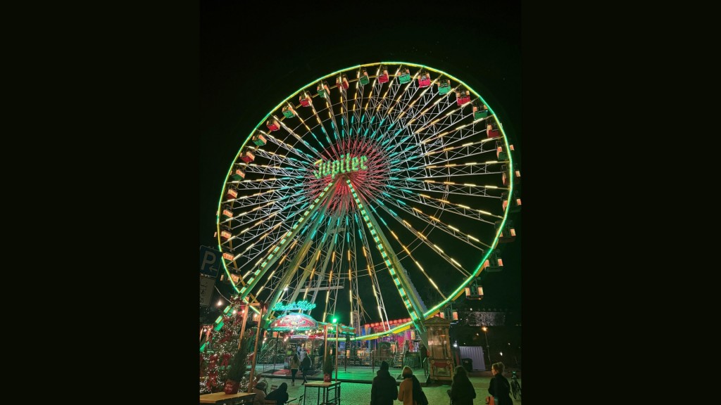 Das Riesenrad beim Saarbrücker Weihnachtsmarkt