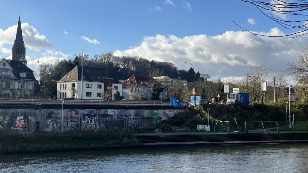 Die Graffiti Wall am Saarbrücker Staden