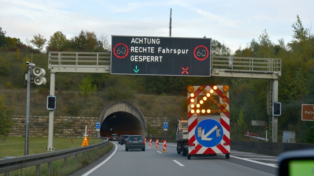 Bauarbeiten am Pellinger Tunnel