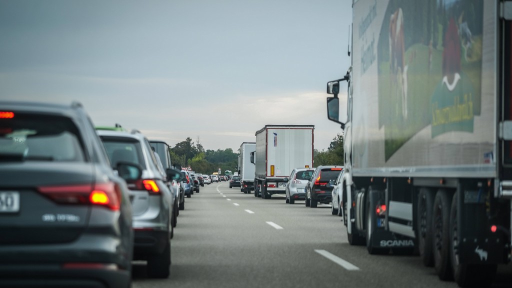 Stau auf der Autobahn 