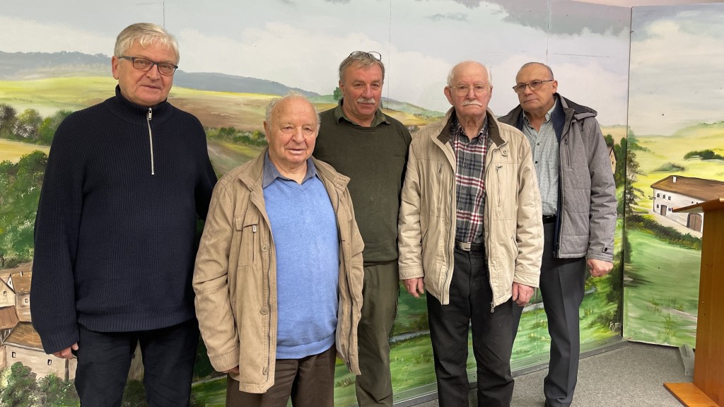 v. l: Lothar Schmidt, Adalbert Herrmann, Winfried Fandel, Gerd Simonis, Hans Schmitz 