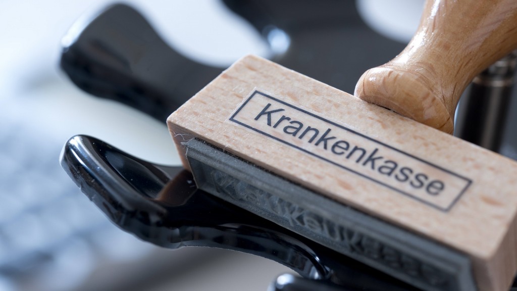 Foto: Stempel mit Aufschrift Krankenkasse